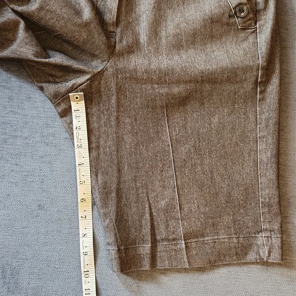 Sandro Charcoal Denim Cotton Blend Bermuda Sailor Shorts Size 10P NWOT